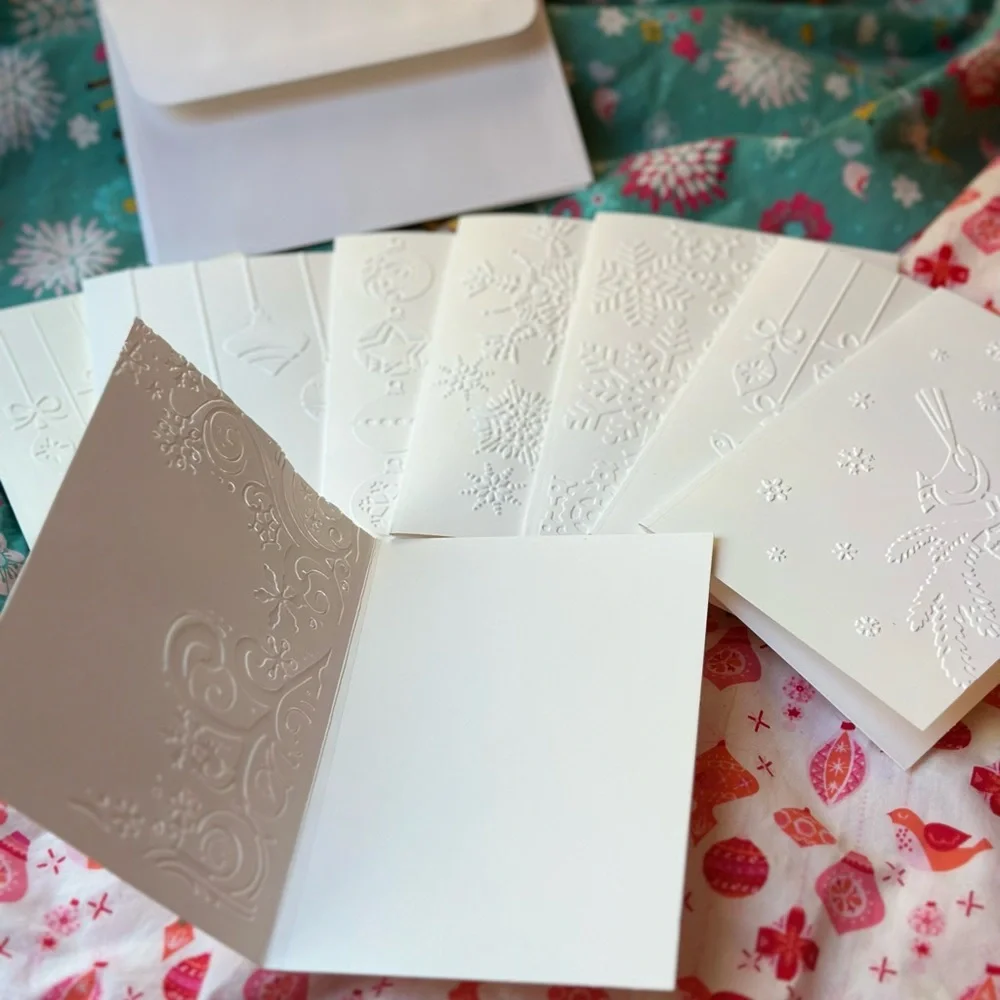 Embossed Holiday Cards